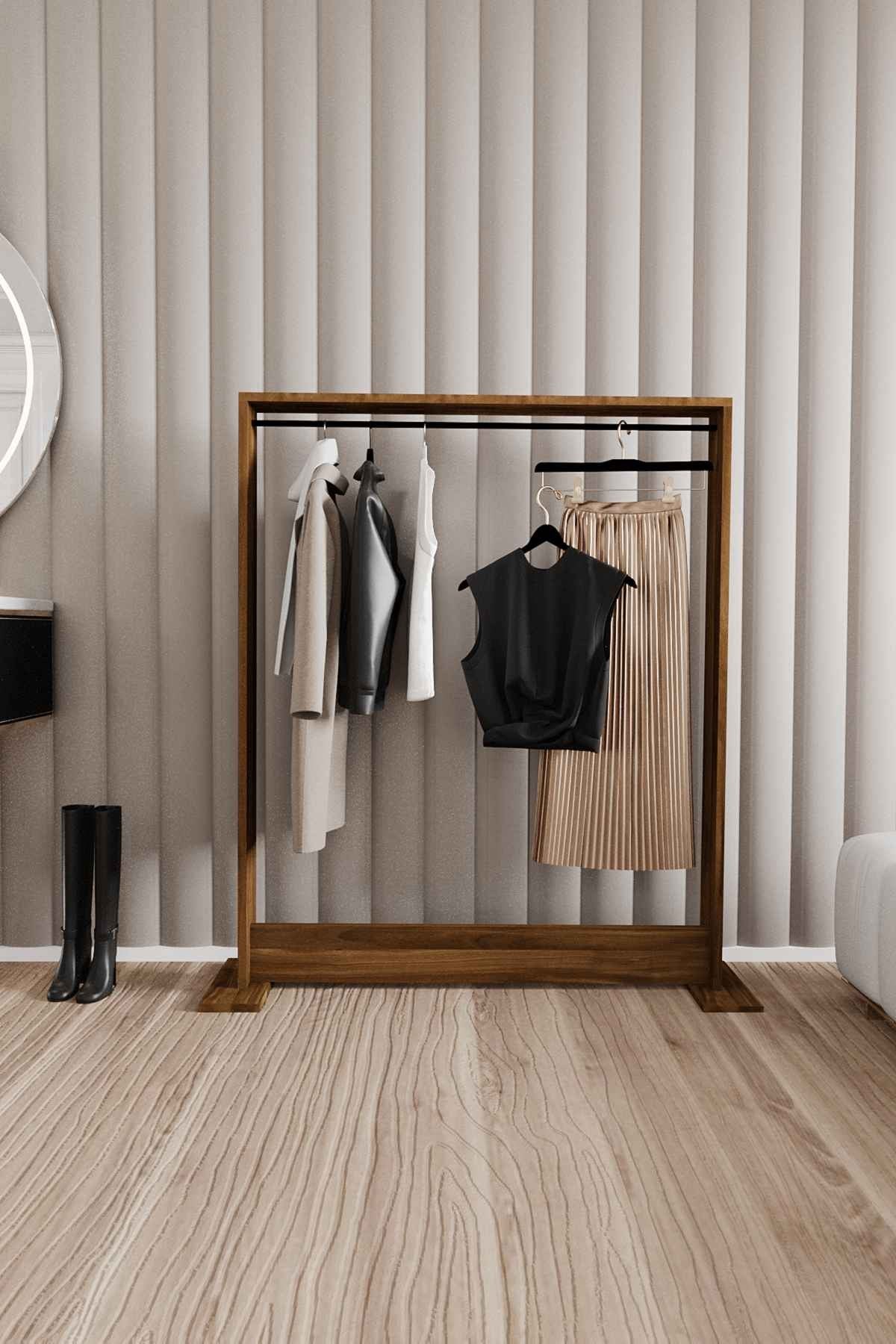 Cabideiro – 100 cm x 124 cm x 12 cm – Nogueira – MDF