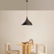 Candeeiro de Teto ajustável – Ø41 cm – acabamento antigo – metal