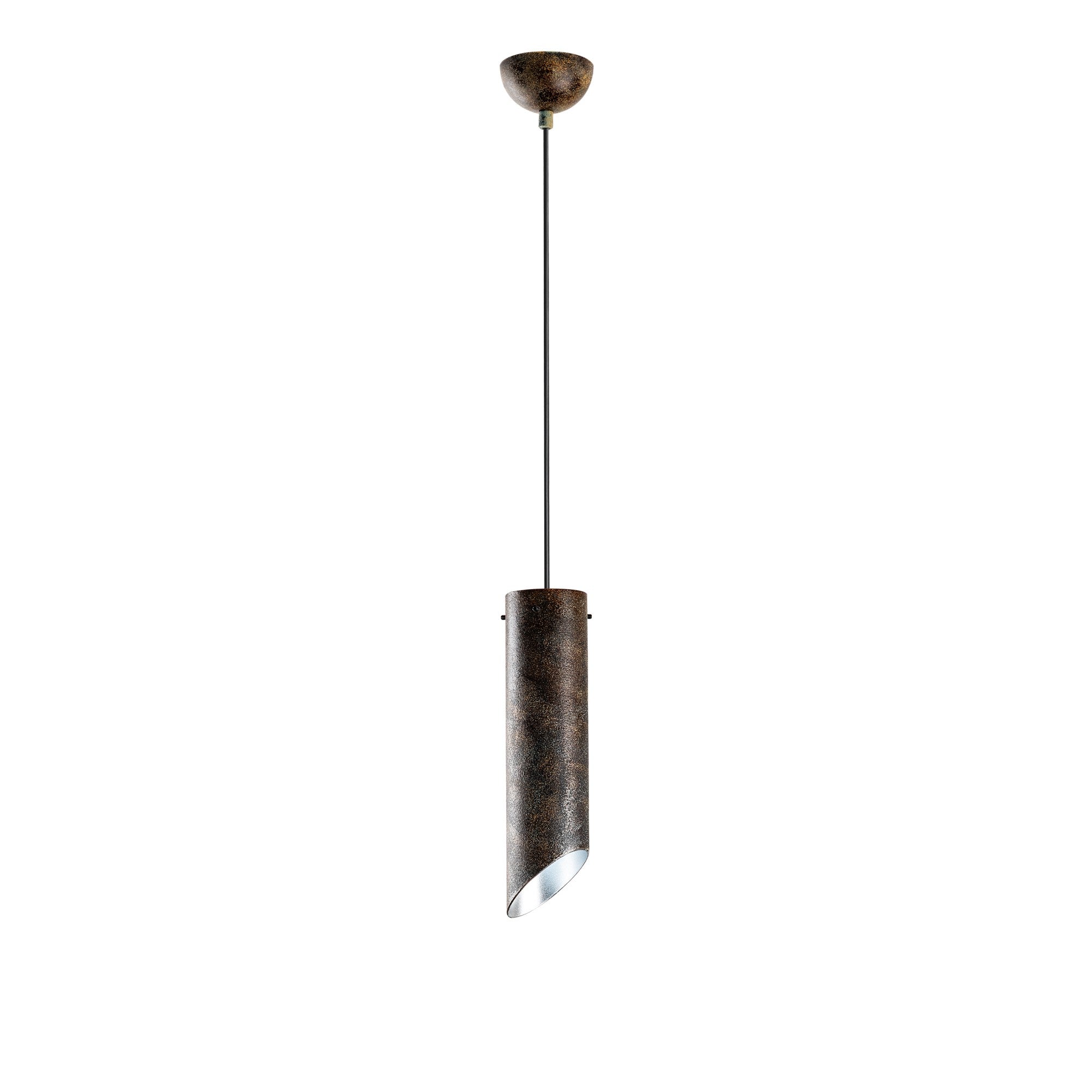Candeeiro de Teto elegante ajustável – Ø8 x 28 cm – acabamento antiquado – metal