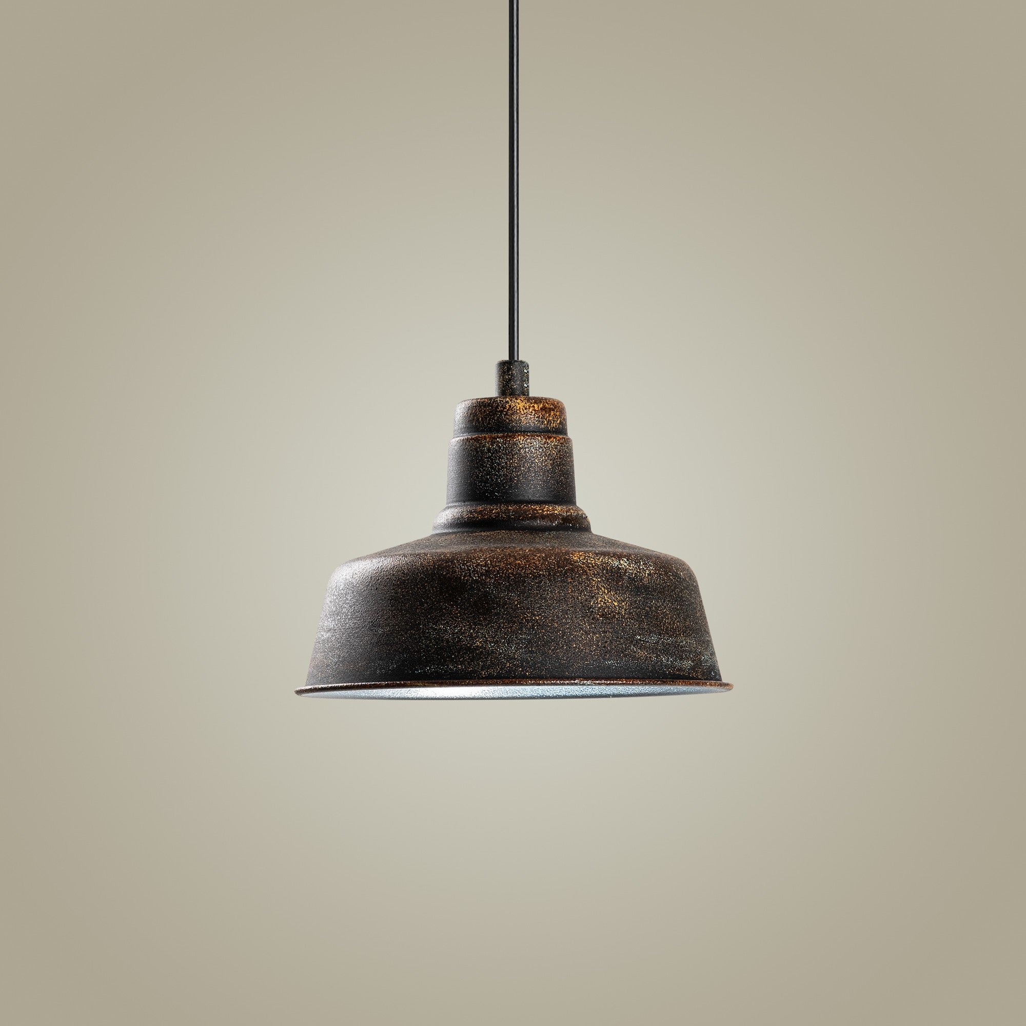 Candeeiro de Teto – 19 cm – acabamento antigo – metal