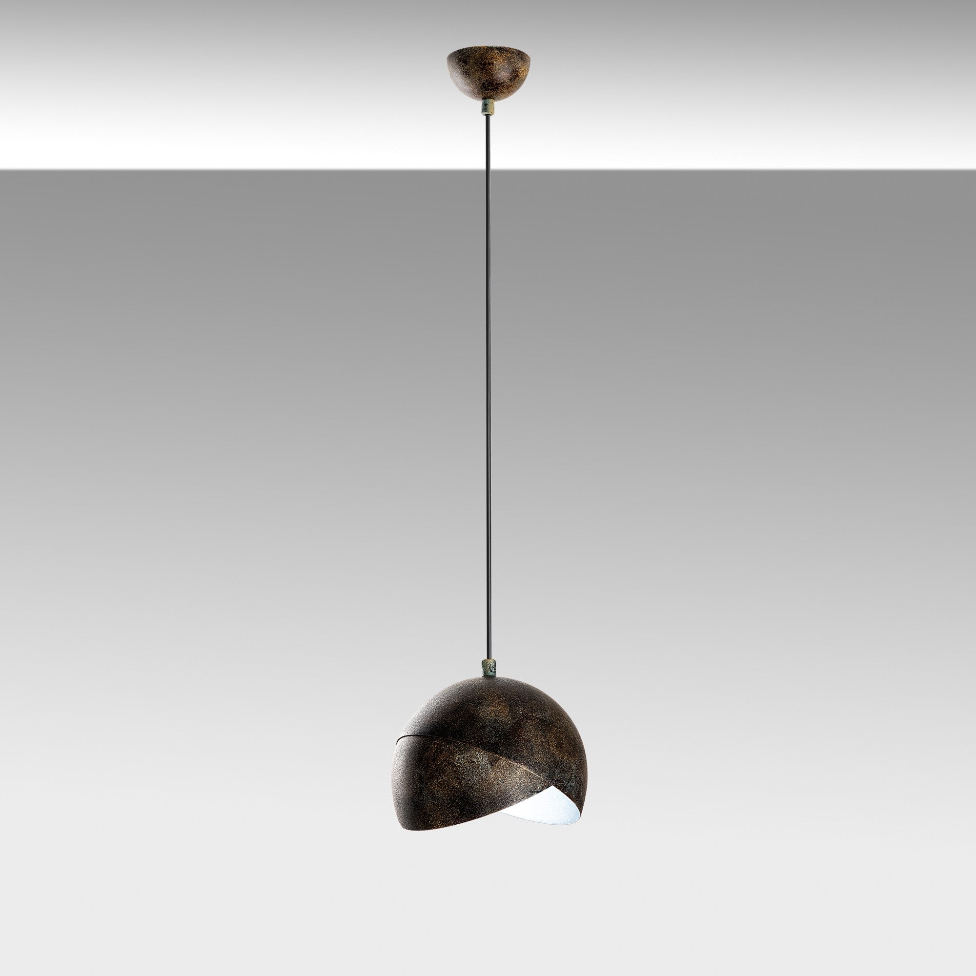 Candeeiro de Teto ajustável – Ø20 cm – cor antiquada – corpo de metal