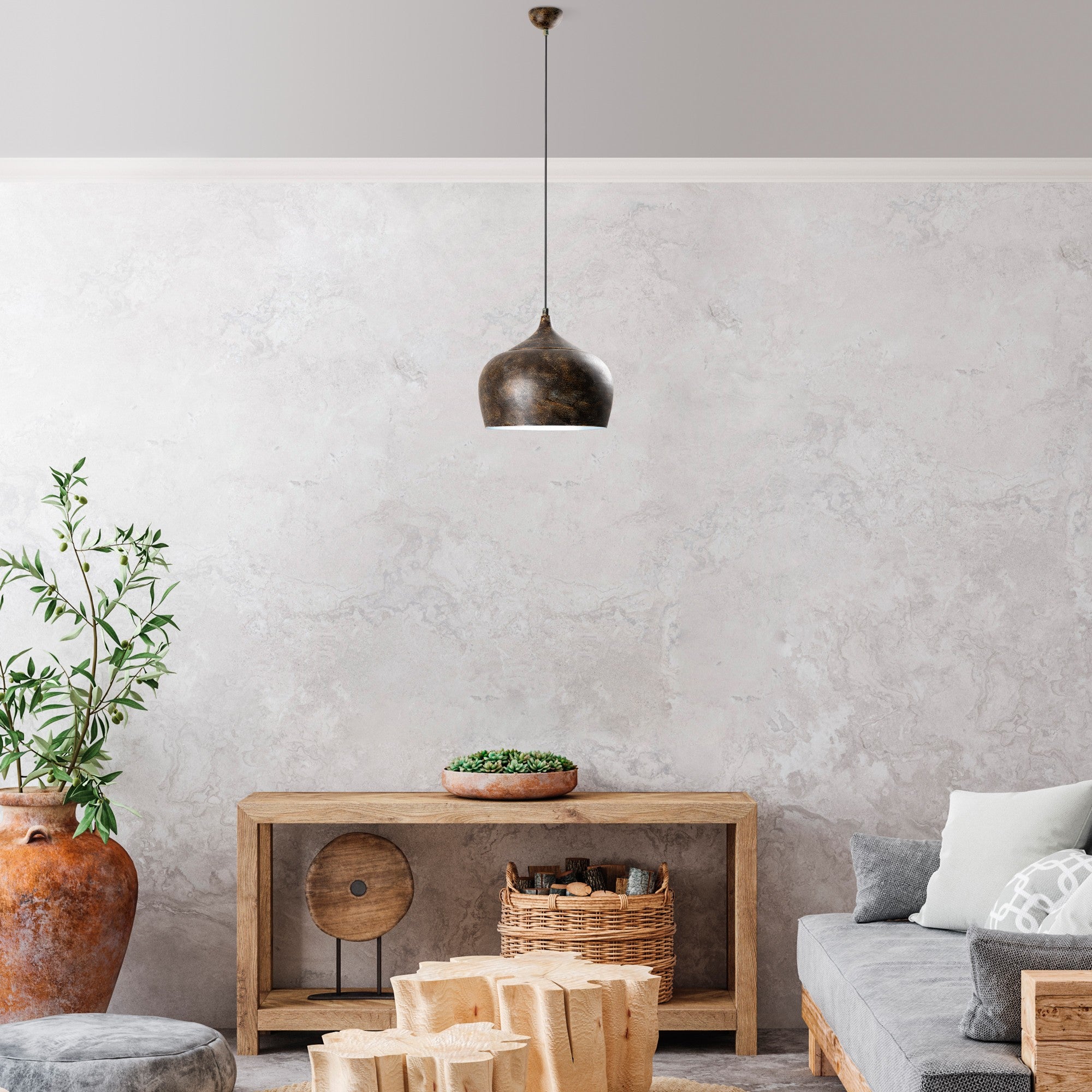 Candeeiro de Teto elegante ajustável – Ø28 cm – antiquada – metal