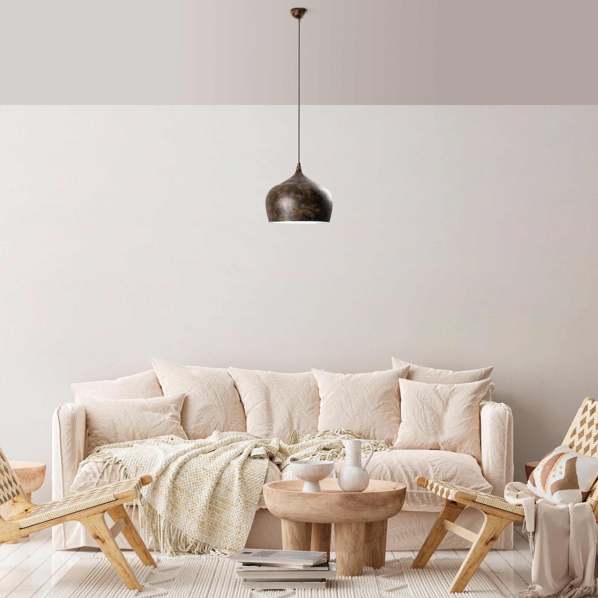 Candeeiro de Teto elegante ajustável – Ø28 cm – antiquada – metal