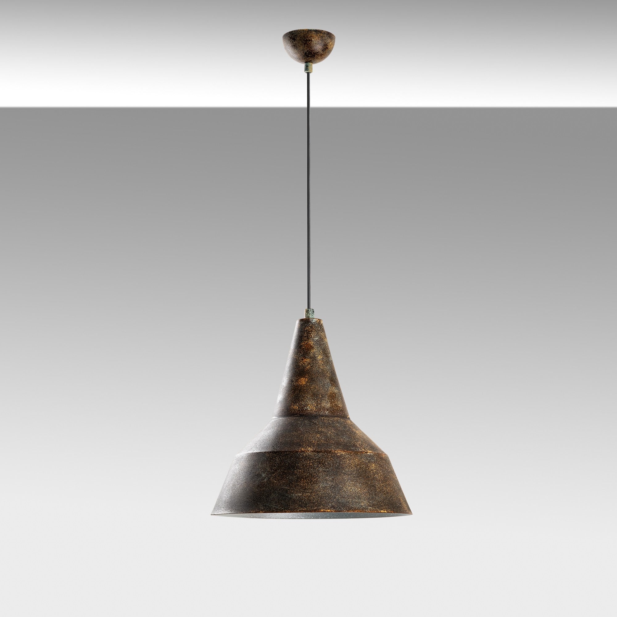 Candeeiro de Teto ajustável – Ø30 cm – cor antiga – metal