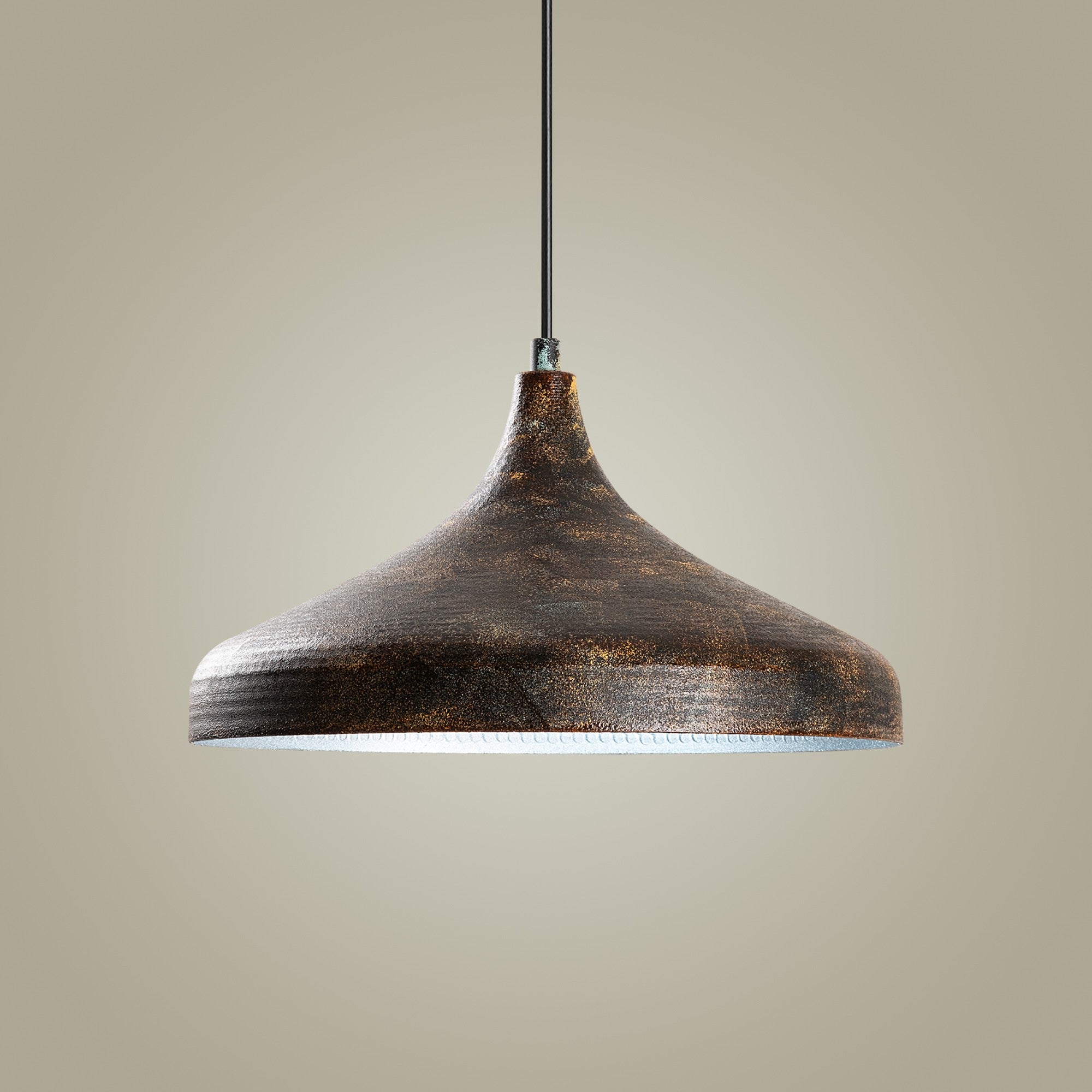 Candeeiro de Teto elegante ajustável – Ø36 cm – cor antiga – corpo de metal