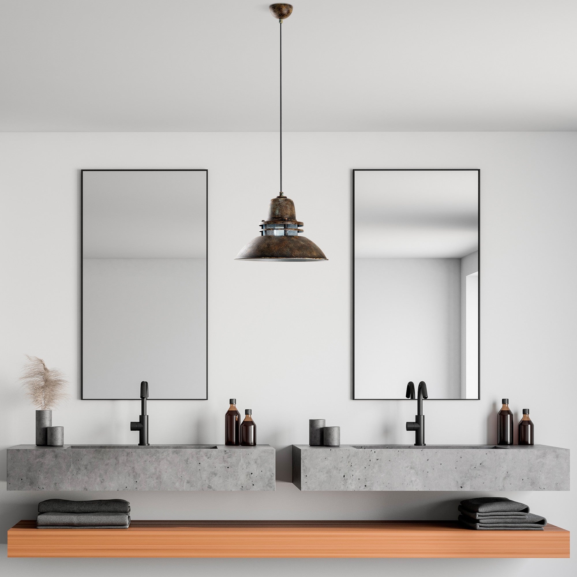 Candeeiro de Teto elegante ajustável – 34-123 cm – cor antiquada – corpo de metal