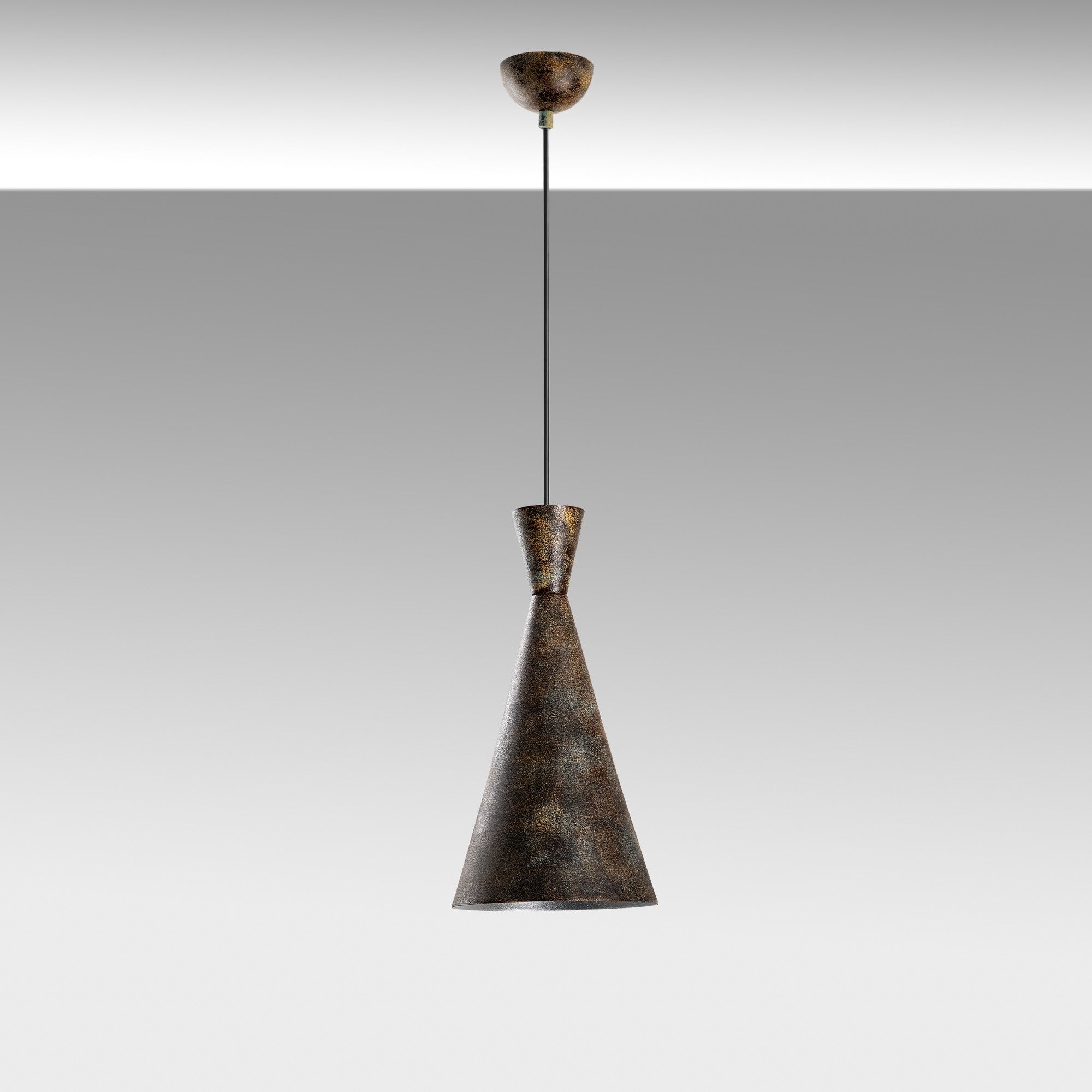 Candeeiro de Teto ajustável – Ø19 x 37 cm – cor antiquada – corpo de metal