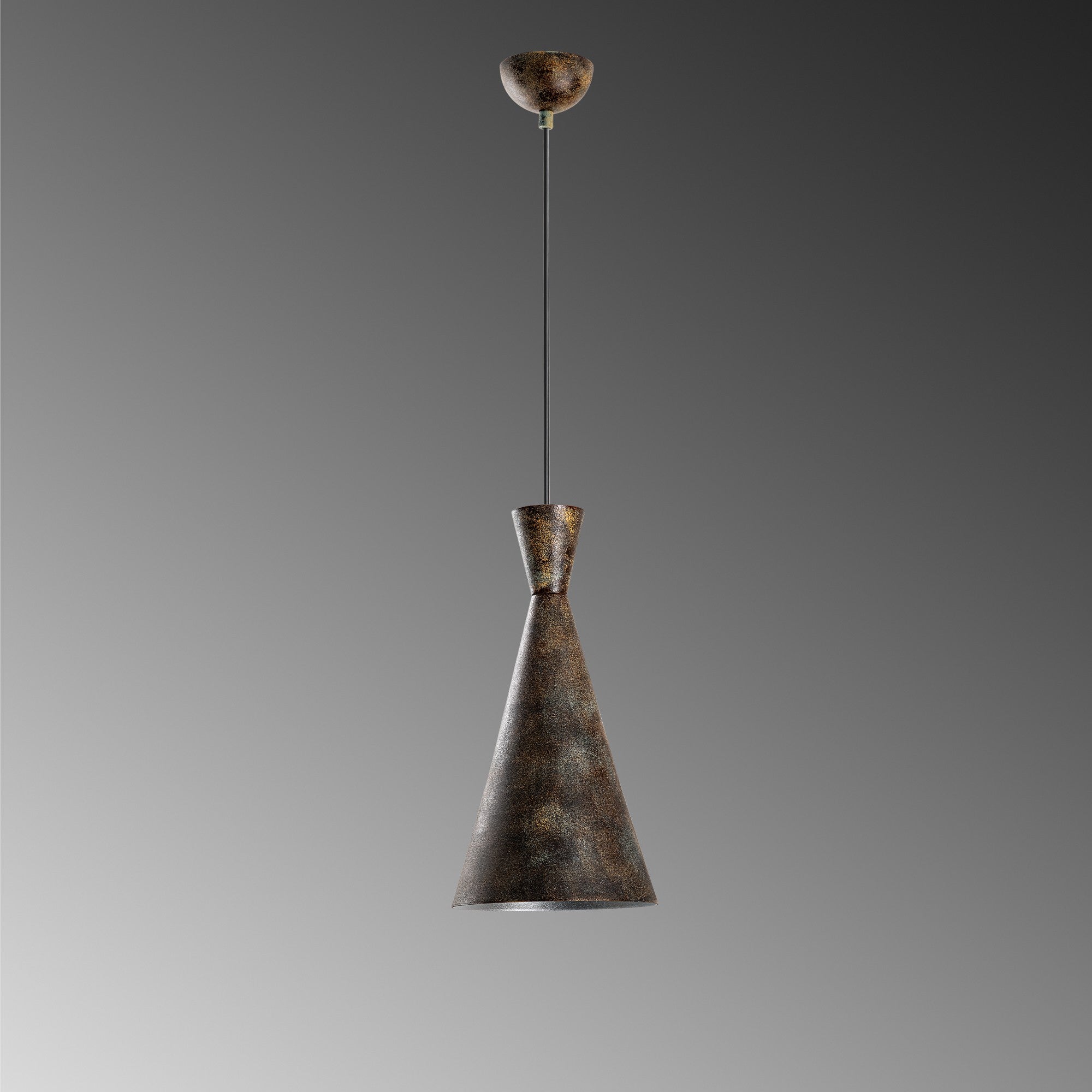 Candeeiro de Teto ajustável – Ø19 x 37 cm – cor antiquada – corpo de metal