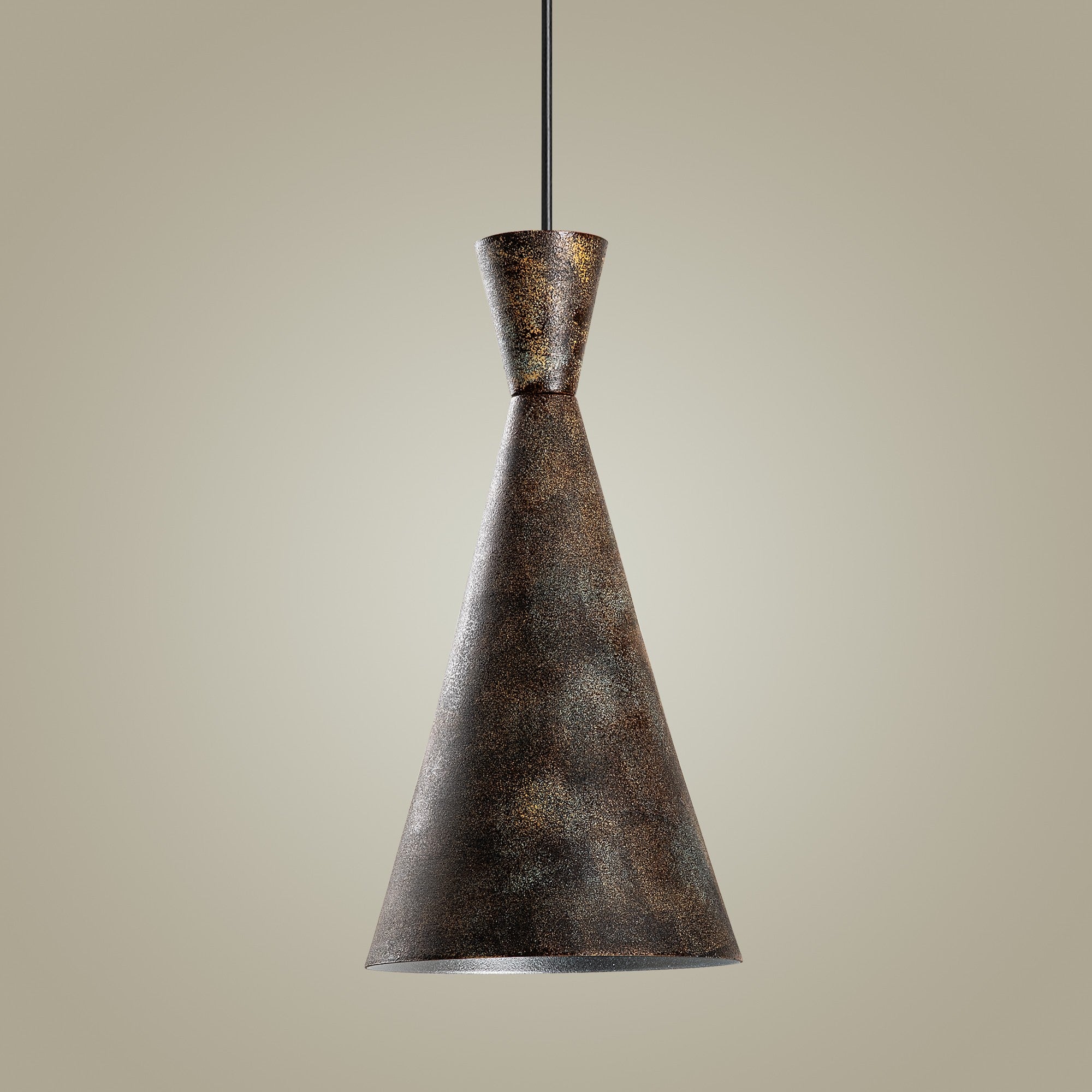 Candeeiro de Teto ajustável – Ø19 x 37 cm – cor antiquada – corpo de metal