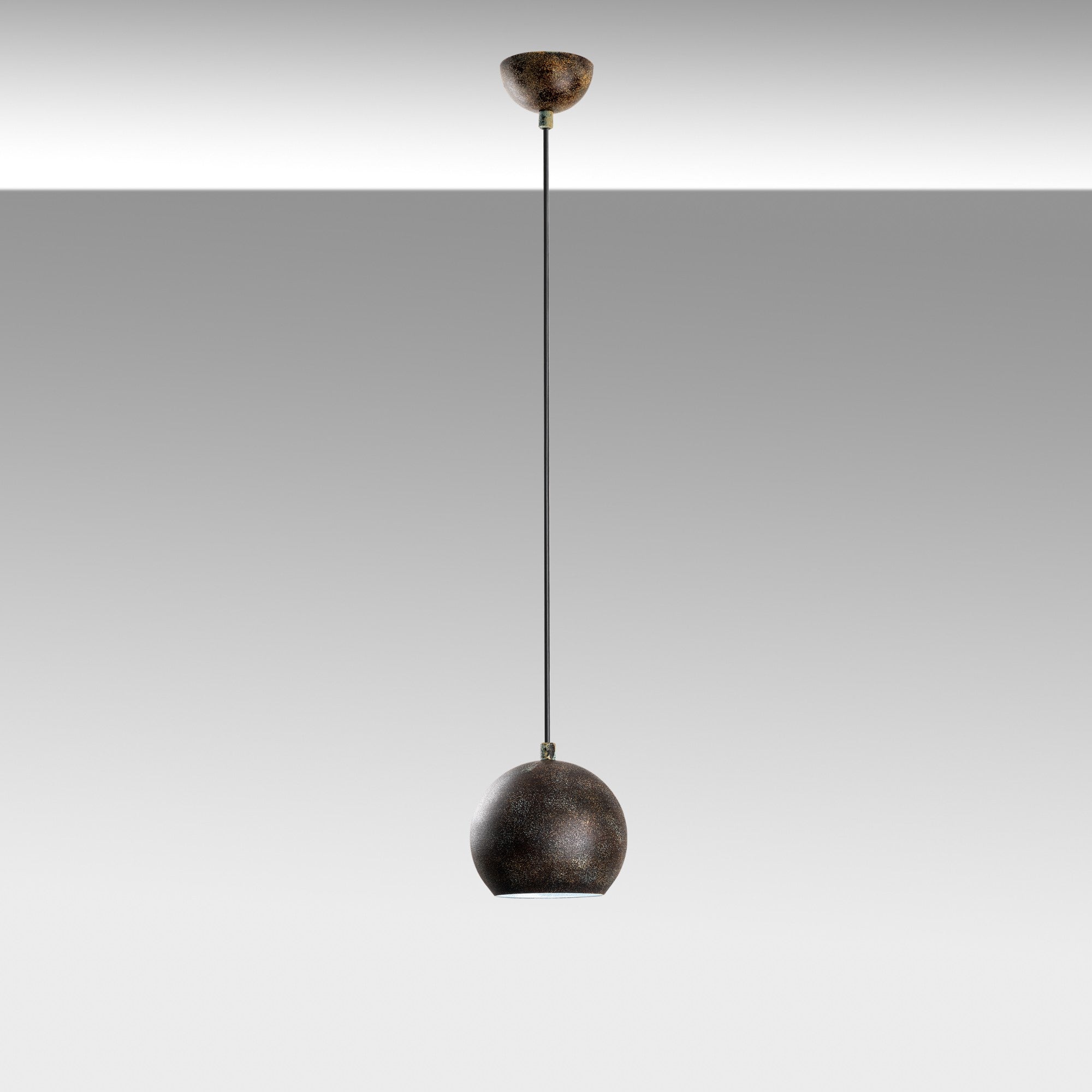 Candeeiro de Teto ajustável – Ø15 cm – acabamento antigo – metal