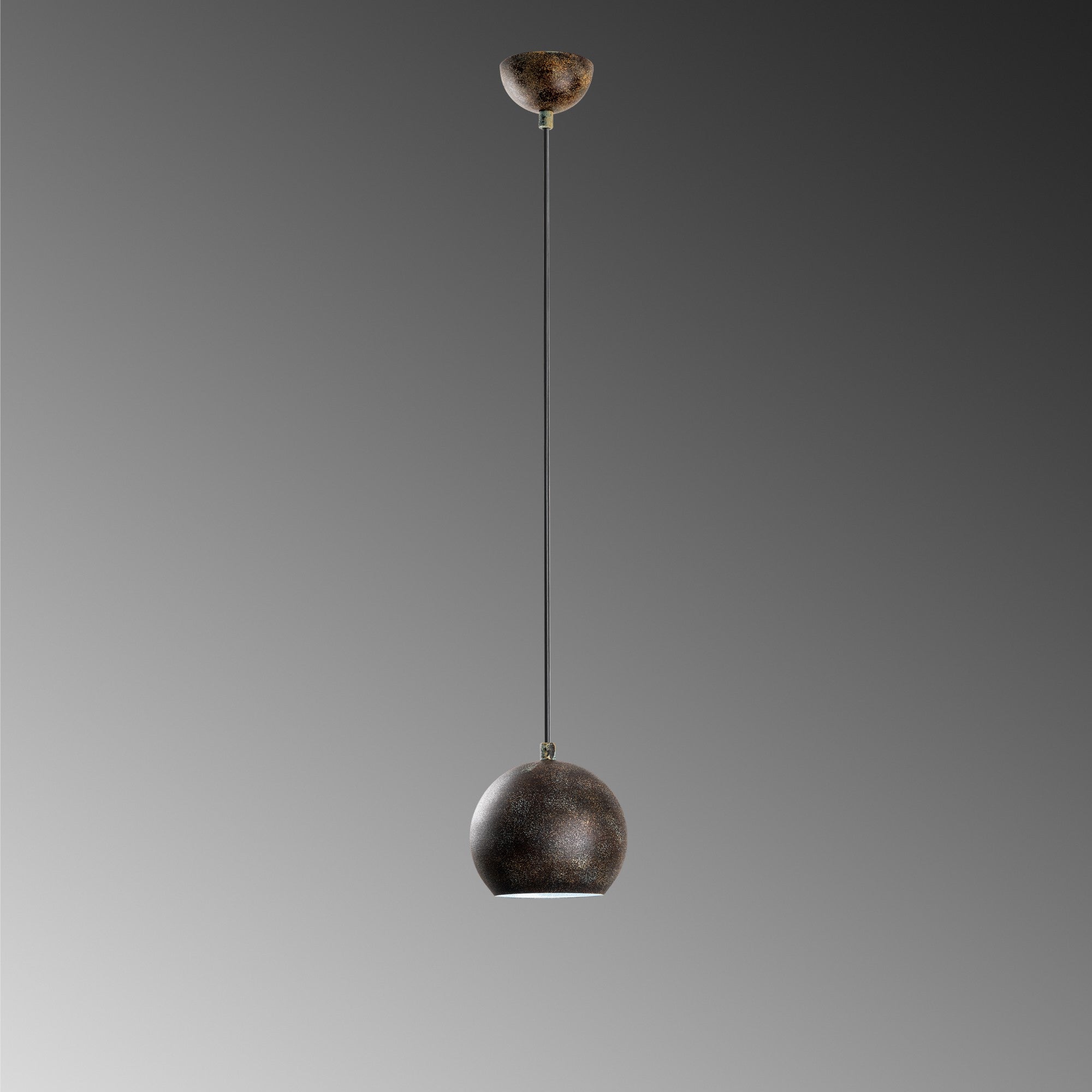 Candeeiro de Teto ajustável – Ø15 cm – acabamento antigo – metal