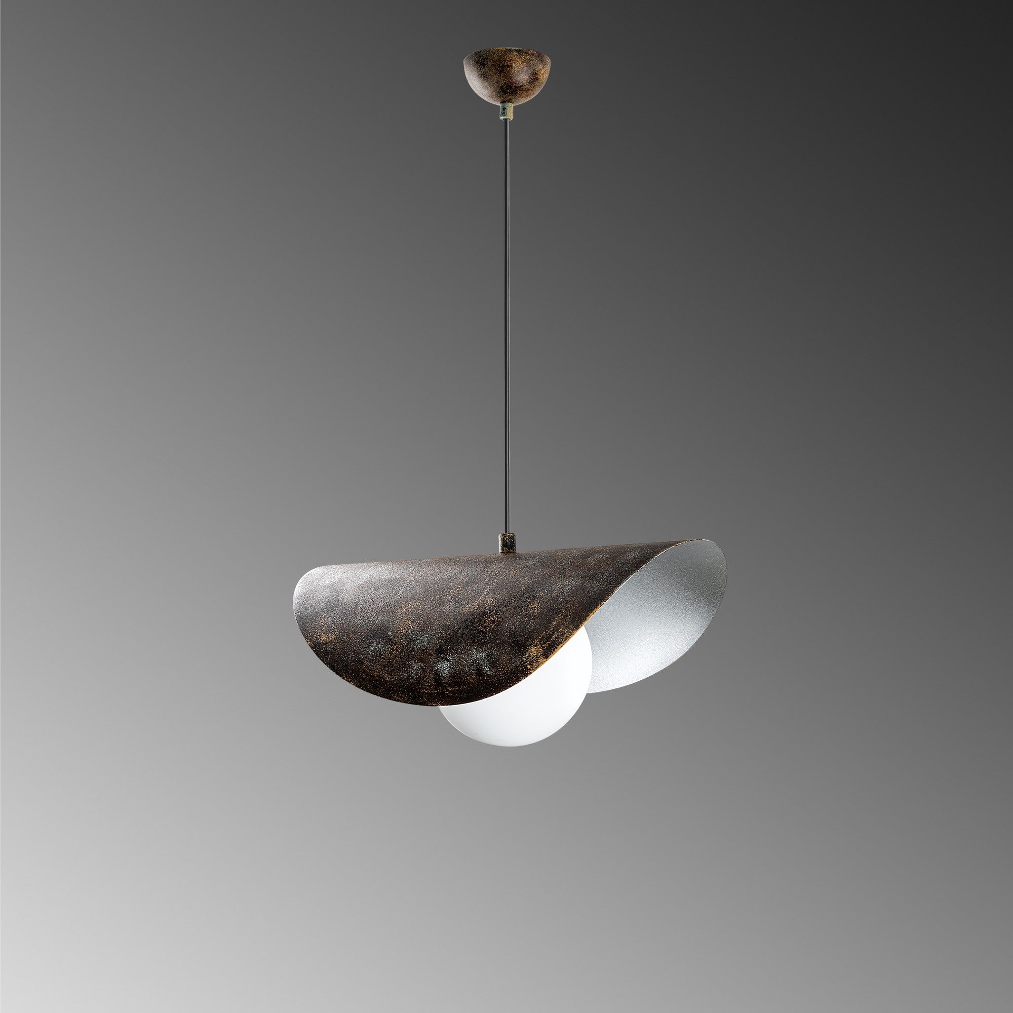 Candeeiro de Teto ajustável – 40 x 25 x 15 cm – cor antiga – metal