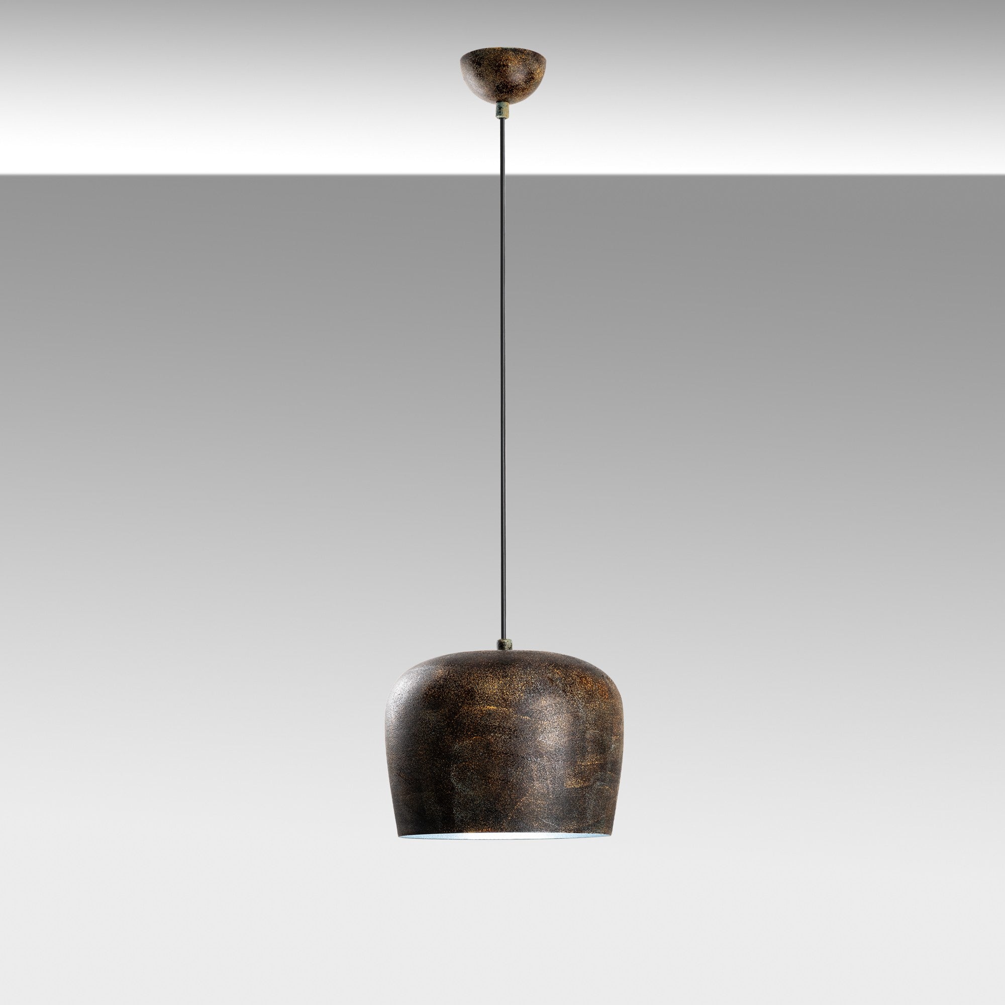 Candeeiro de Teto ajustável – Ø23 cm – corpo metálico – altura 24-114 cm