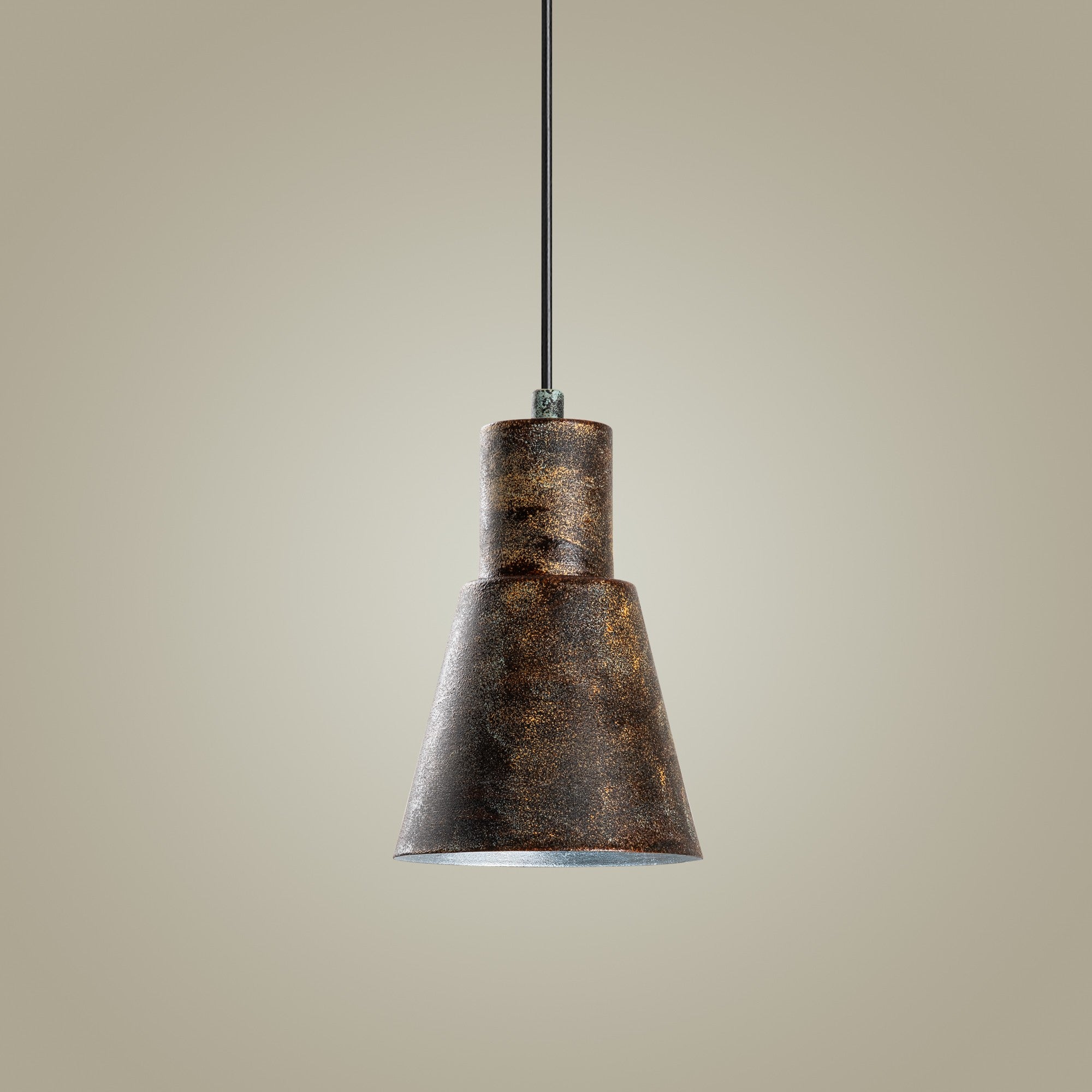 Candeeiro de Teto elegante ajustável – 40 cm de diâmetro – Cor antiquada – Corpo de metal