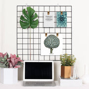 Acessório Decorativo de Parede em Metal Preto com 10 Fechos - 60x60cm