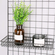 Acessório Decorativo de Parede em Metal Preto WR011 - 100% Metal 40x9x11cm