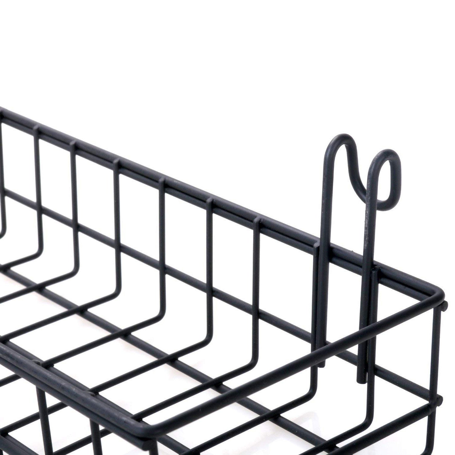 Acessório Decorativo de Parede em Metal Preto WR011 - 100% Metal 40x9x11cm