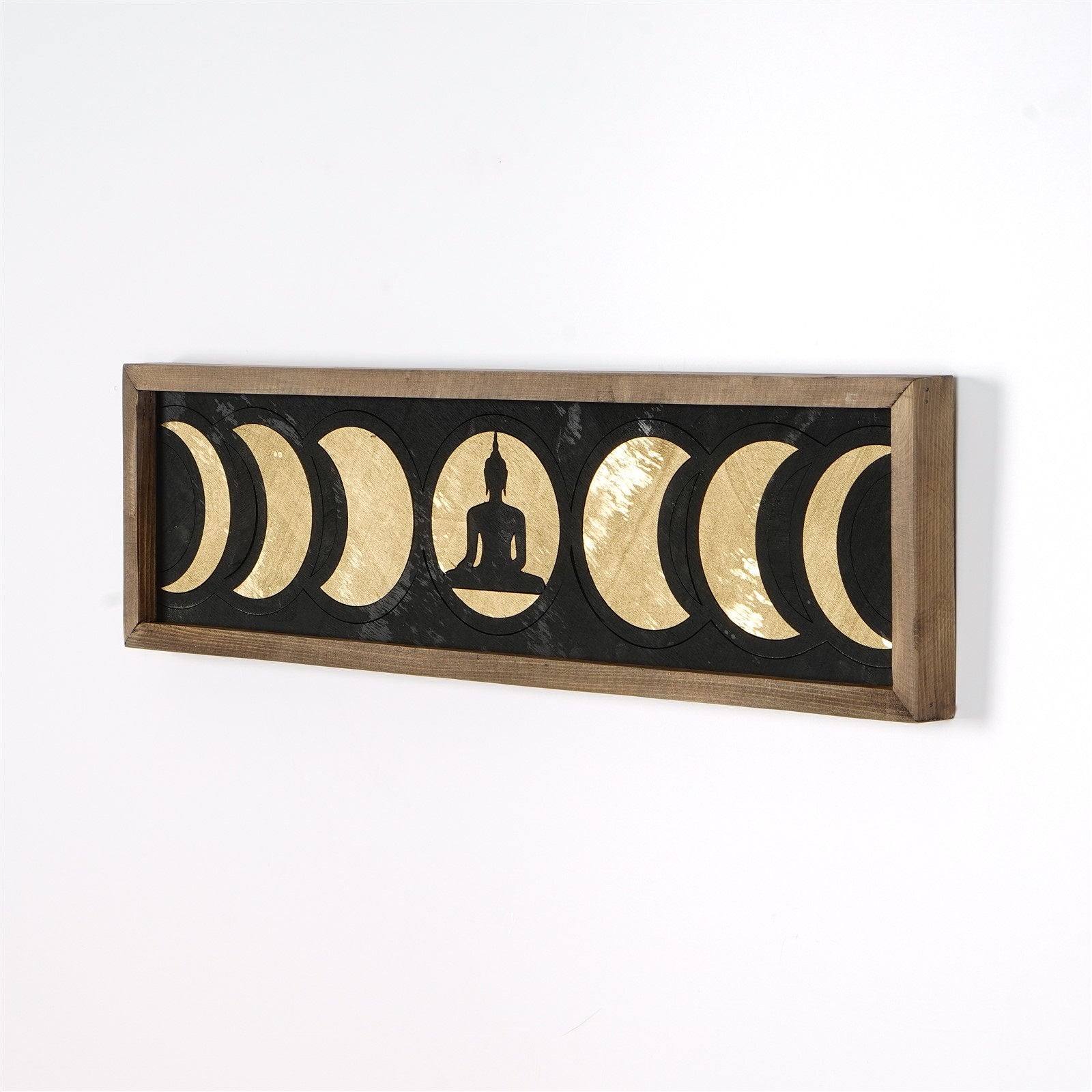 Acessório Decorativo de Parede em Madeira Maciça Multicolor - 72x19,5cm