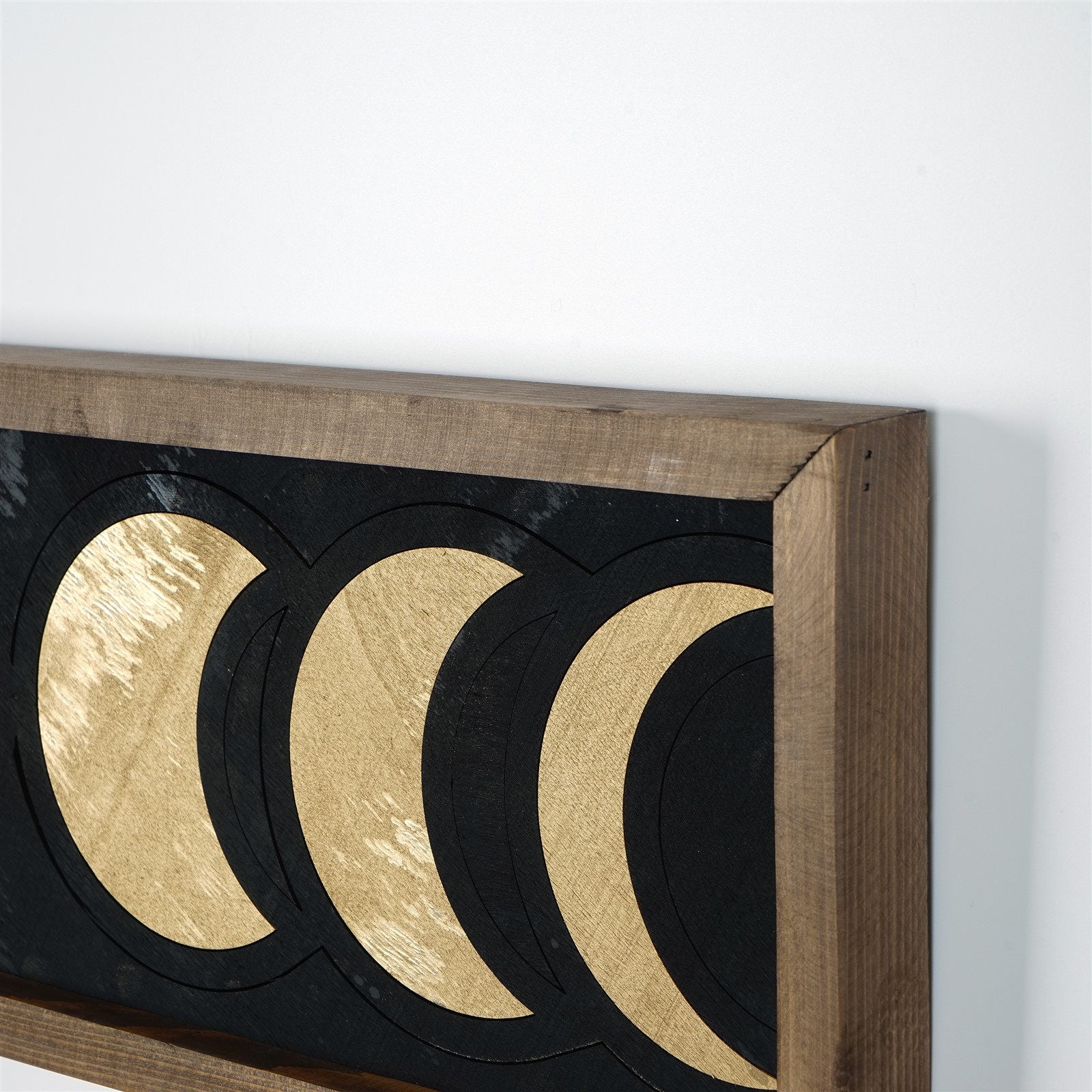 Acessório Decorativo de Parede em Madeira Maciça Multicolor - 72x19,5cm