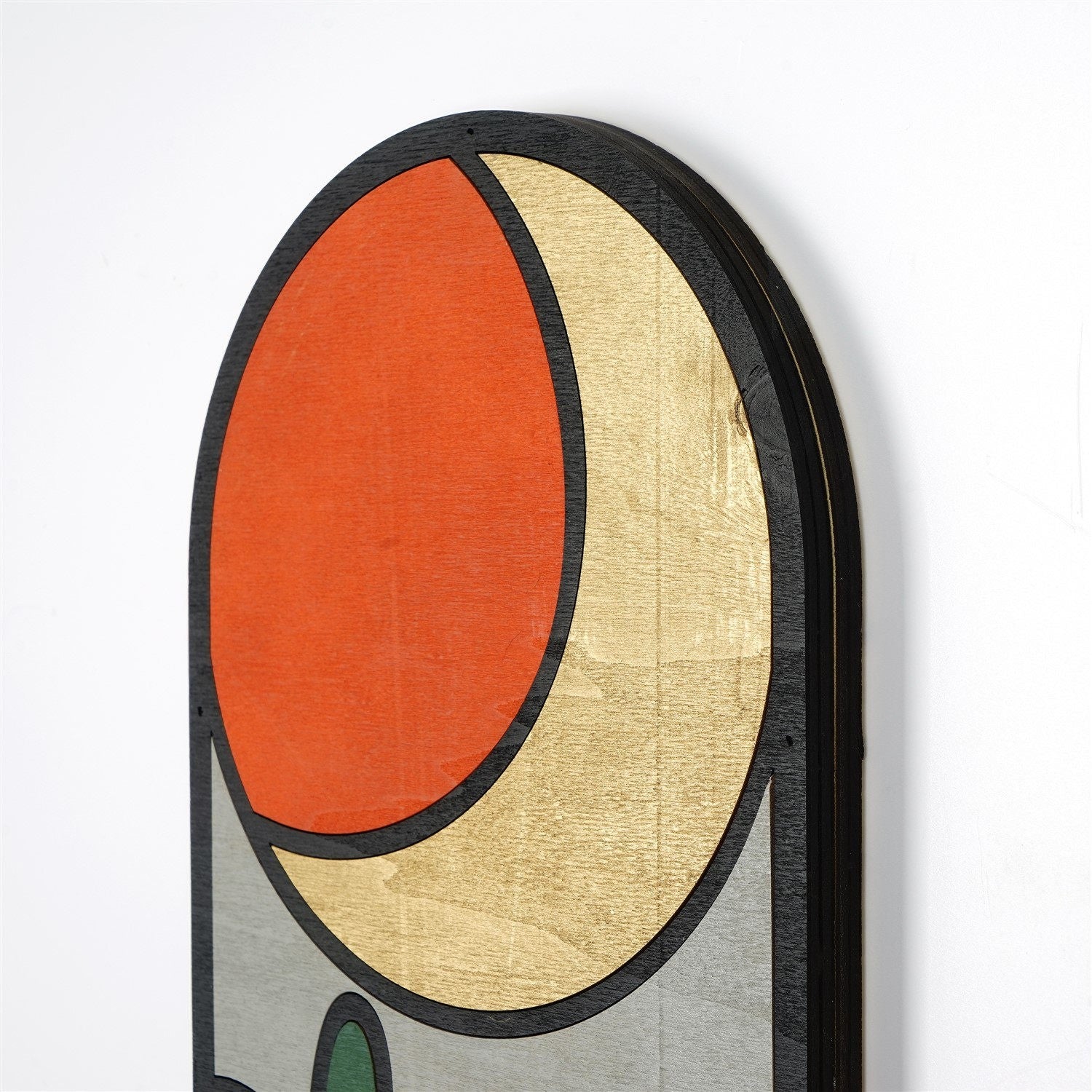 Acessório Decorativo de Parede em Madeira Multicolor ART059 - 53x22cm