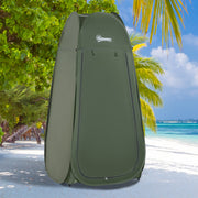 Tenda de Duche Dobrável Pop UP Verde Escuro 100x100x185cm