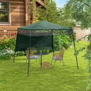 Tenda Dobrável Verde 220x220x200 cm com Proteção UV50+