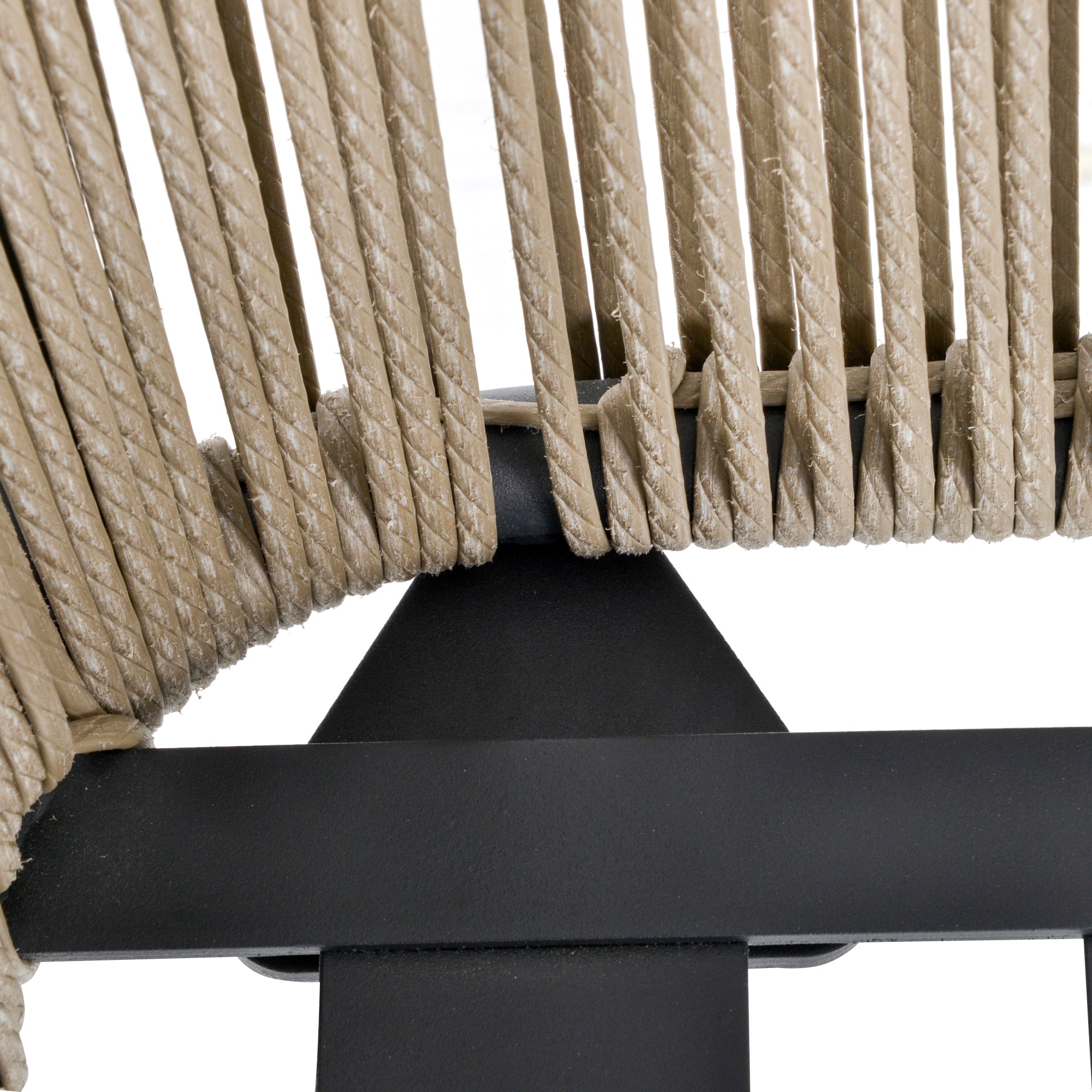 Conjunto de Móveis para Jardim 3 Peças Mesa Redonda e 2 Poltronas Cinza Claro e Marrom - Ø49x47 cm