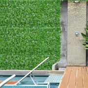 Vedação Artificial em Rolo 300x100 cm Verde - Decoração de Privacidade para Jardim