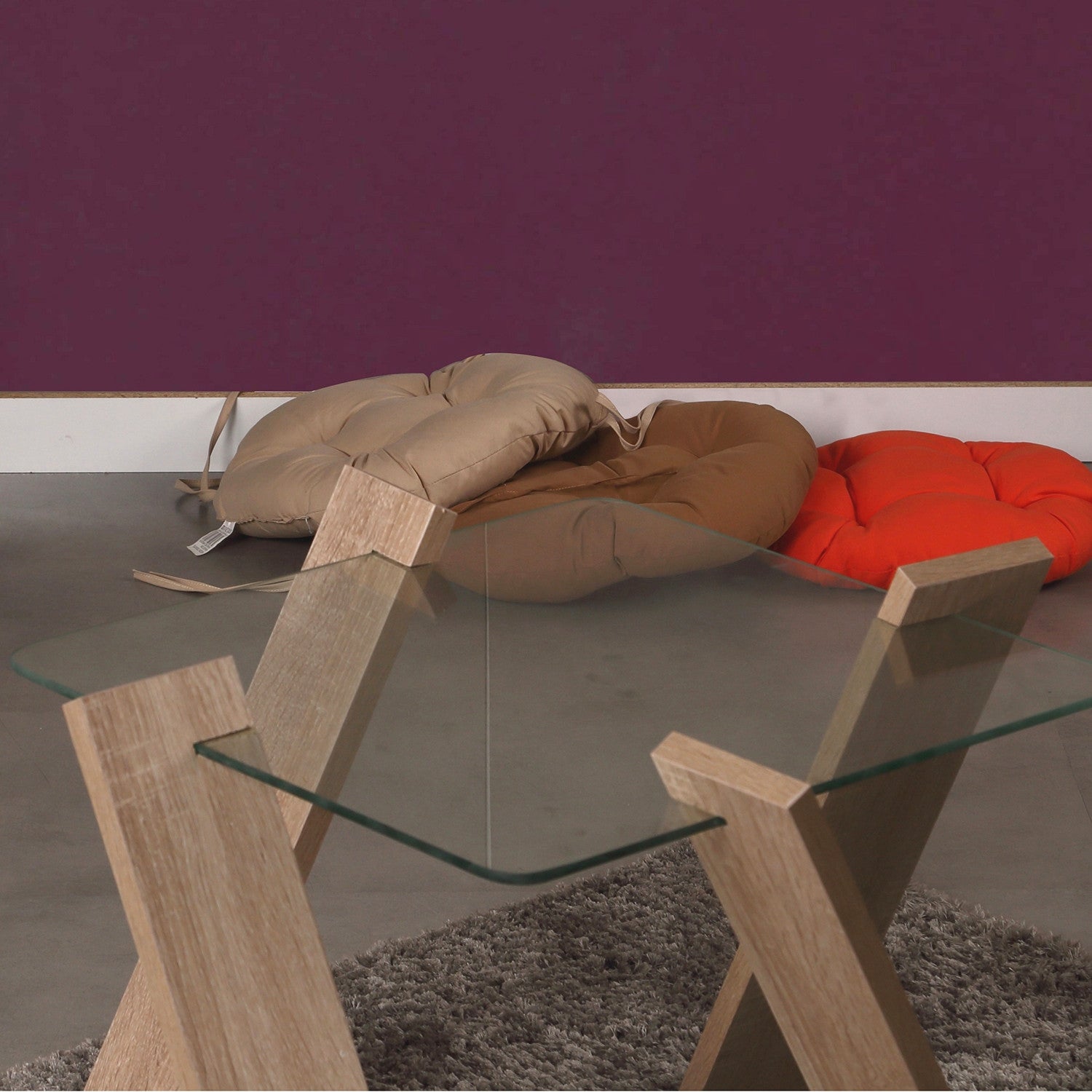 Mesa de Centro – 57 cm x 41 cm x 57 cm – Carvalho Claro – Painel de Partículas