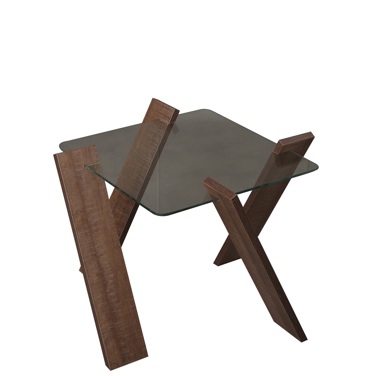 Mesa de Centro – 57cm x 41cm x 57cm – Carvalho escuro – Painéis de partículas melaminados