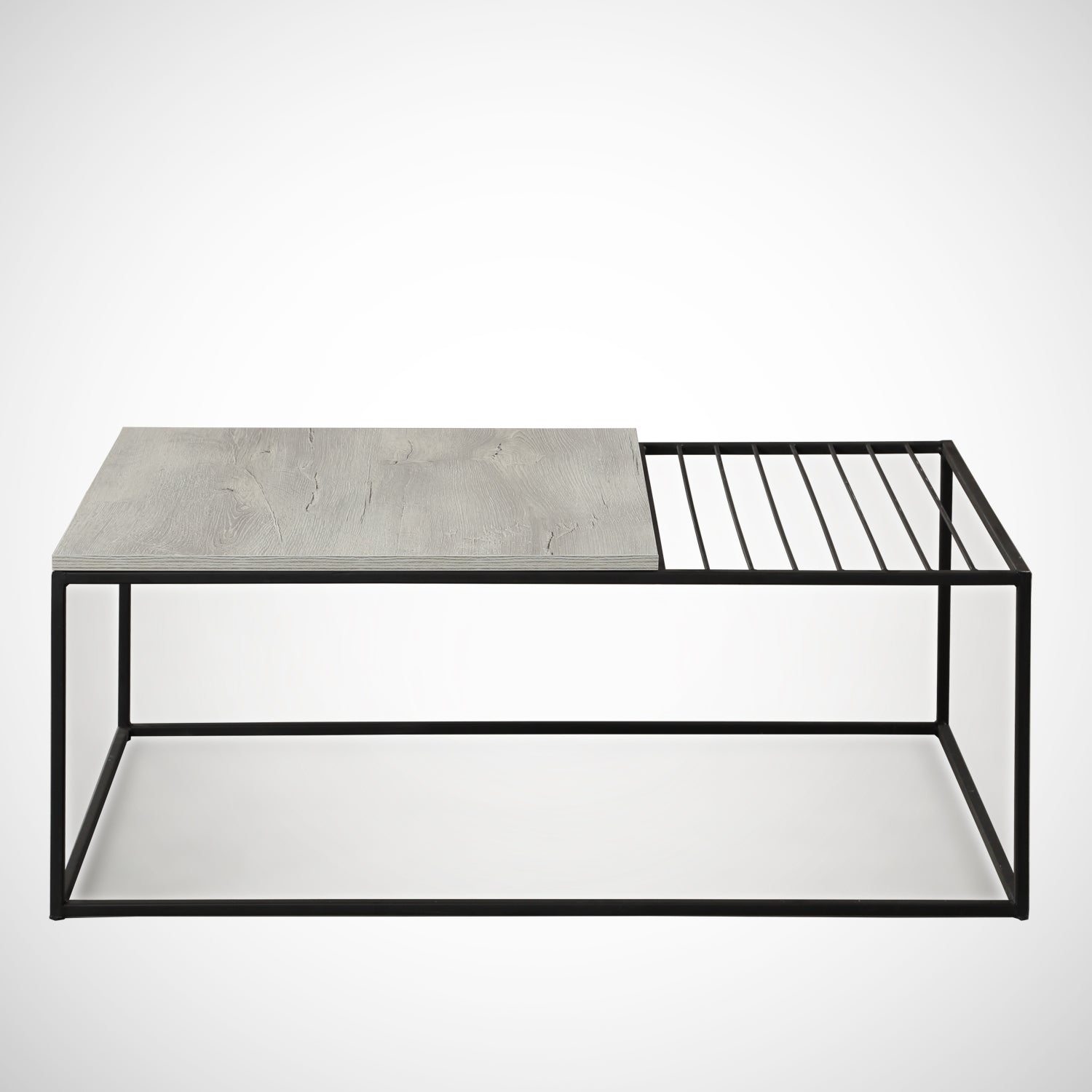 Mesa de Centro – 95 cm x 43 cm x 55 cm – Carvalho Marinho – Painéis de partículas revestidos a melamina