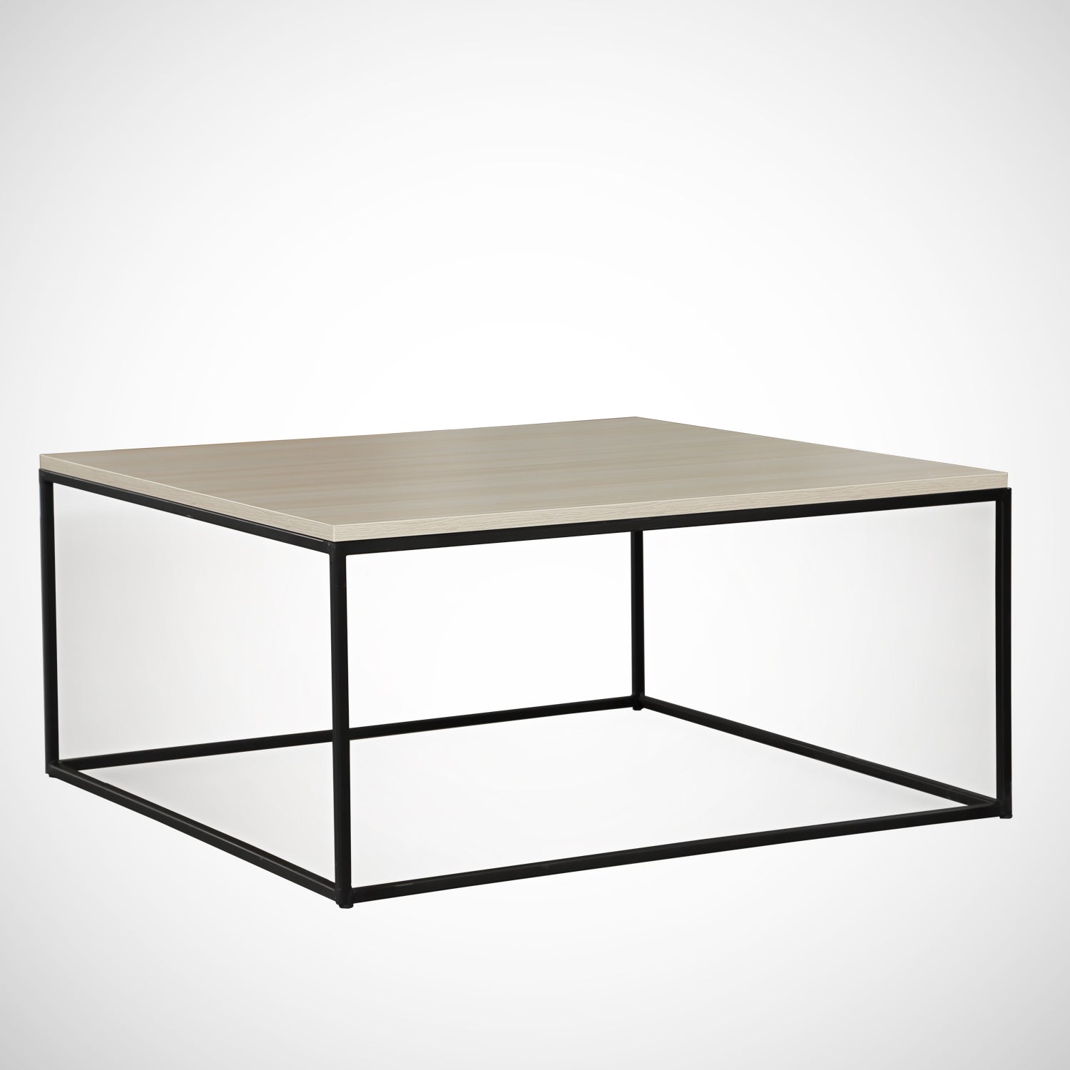 Mesa de Centro – 75cm x 43cm x 75cm – Carvalho – Painel de Partículas Revestido a Melamina