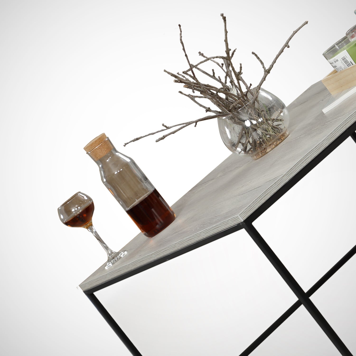 Mesa de Centro – 75 cm x 43 cm x 75 cm – Carvalho Marinho – Painel de Partículas