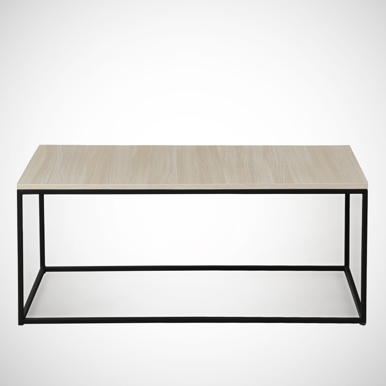 Mesa de Centro – 95 cm x 43 cm x 55 cm – Carvalho – Painel de partículas revestido a melamina