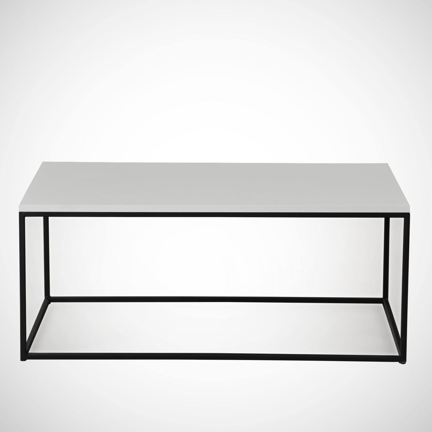 Mesa de Centro – 95cm x 43cm x 55cm – Branco – Painel de Partículas
