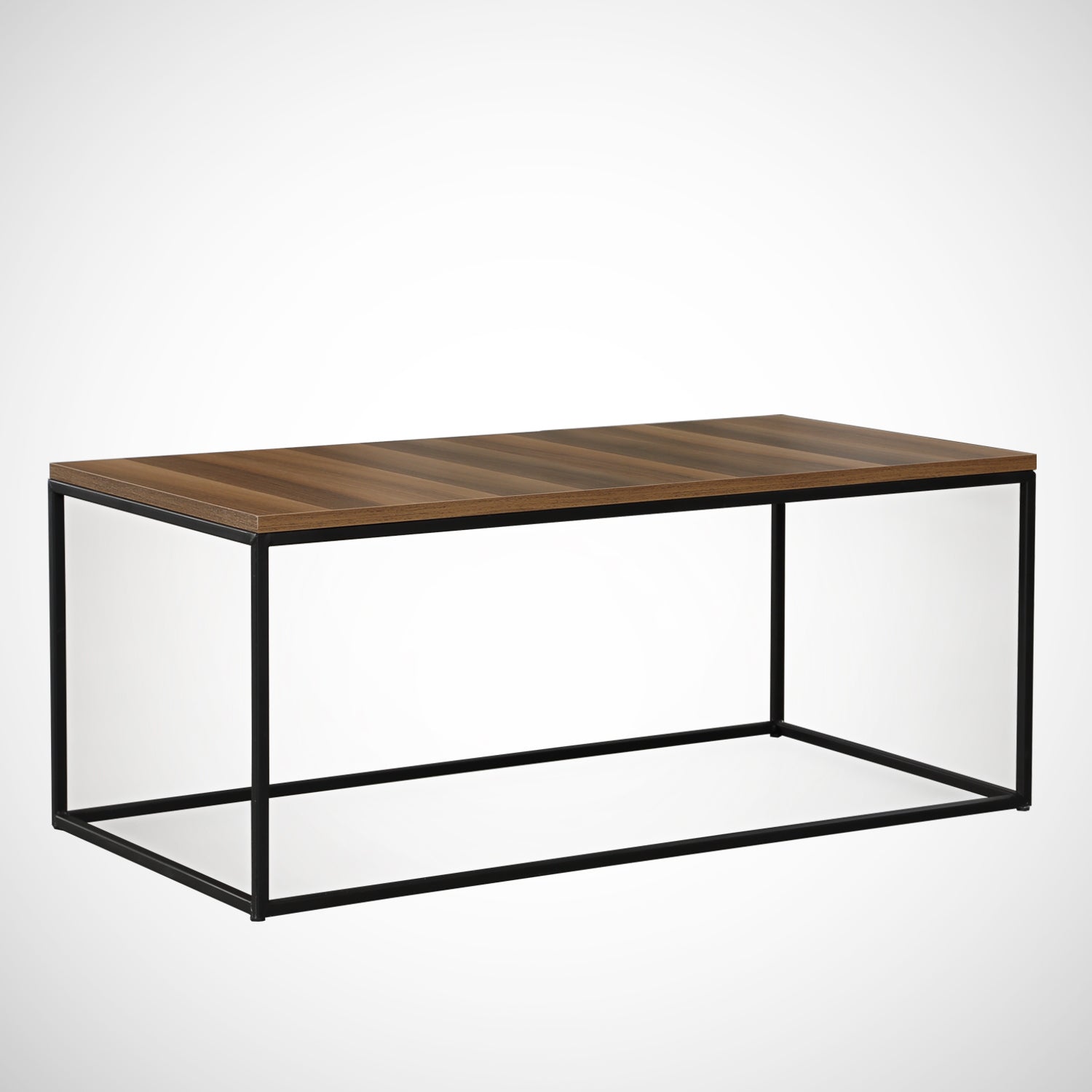 Mesa de Centro – 95cm x 55cm x 43cm – Nogueira – Painel de partículas