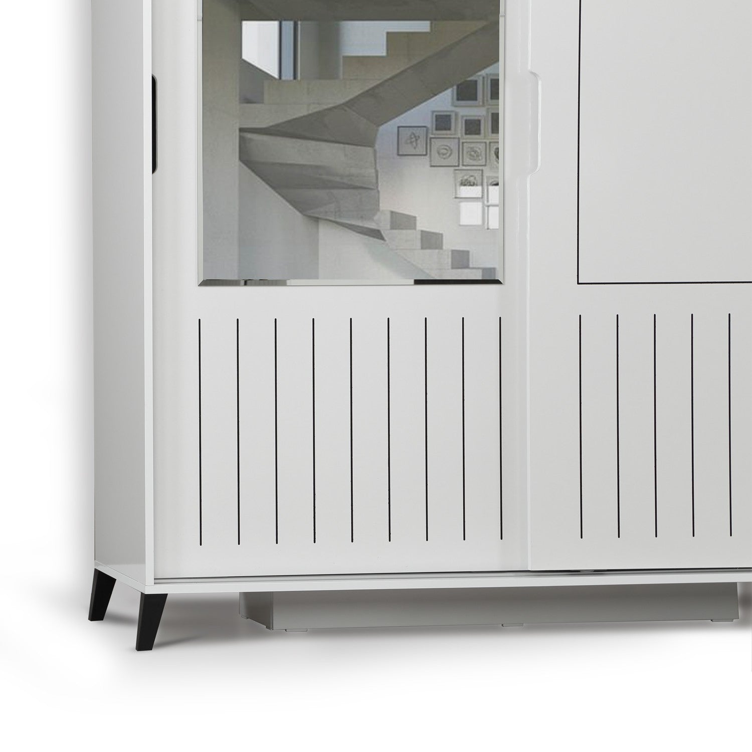 Guarda-roupa – 140cm x 216cm x 60cm – Branco – Painéis de partículas revestido a melamina