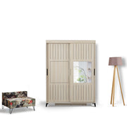 Guarda-roupa – 140cm x 216cm x 60cm – Carvalho – Painéis de Partículas revestidos a Melamina