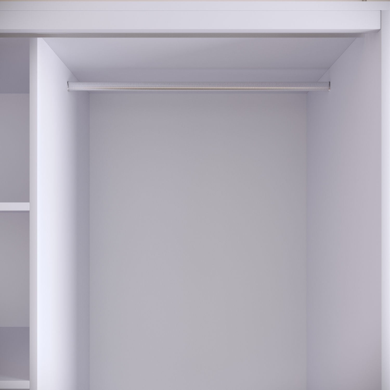 Guarda-roupa de painel de partículas revestido a melamina – 150 cm x 200 cm x 57 cm – Branco, Preto e Dourado
