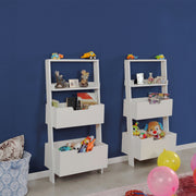 Estante de livros – 59cm x 120cm x 35cm – Branco – Painel de partículas revestido a melamina