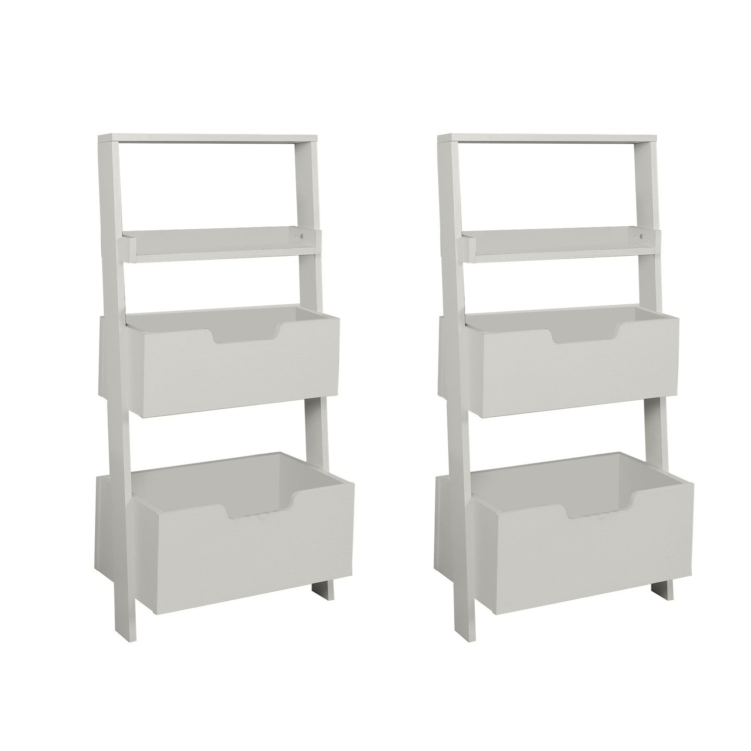 Estante de livros – 59cm x 120cm x 35cm – Branco – Painel de partículas revestido a melamina