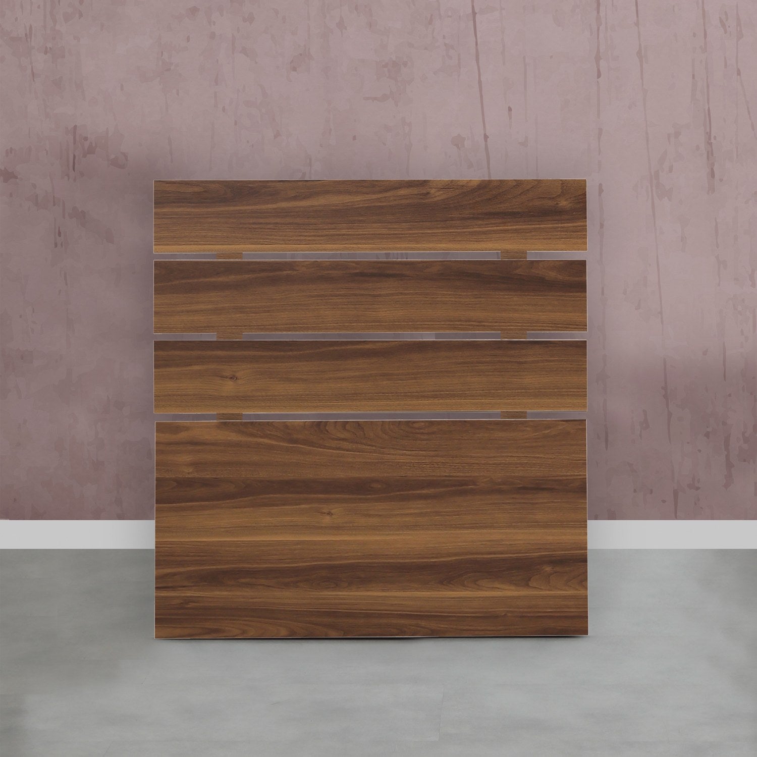 Cabeceira – 90 cm x 100 cm x 3 cm – Nogueira – Painel de partículas revestido a melamina