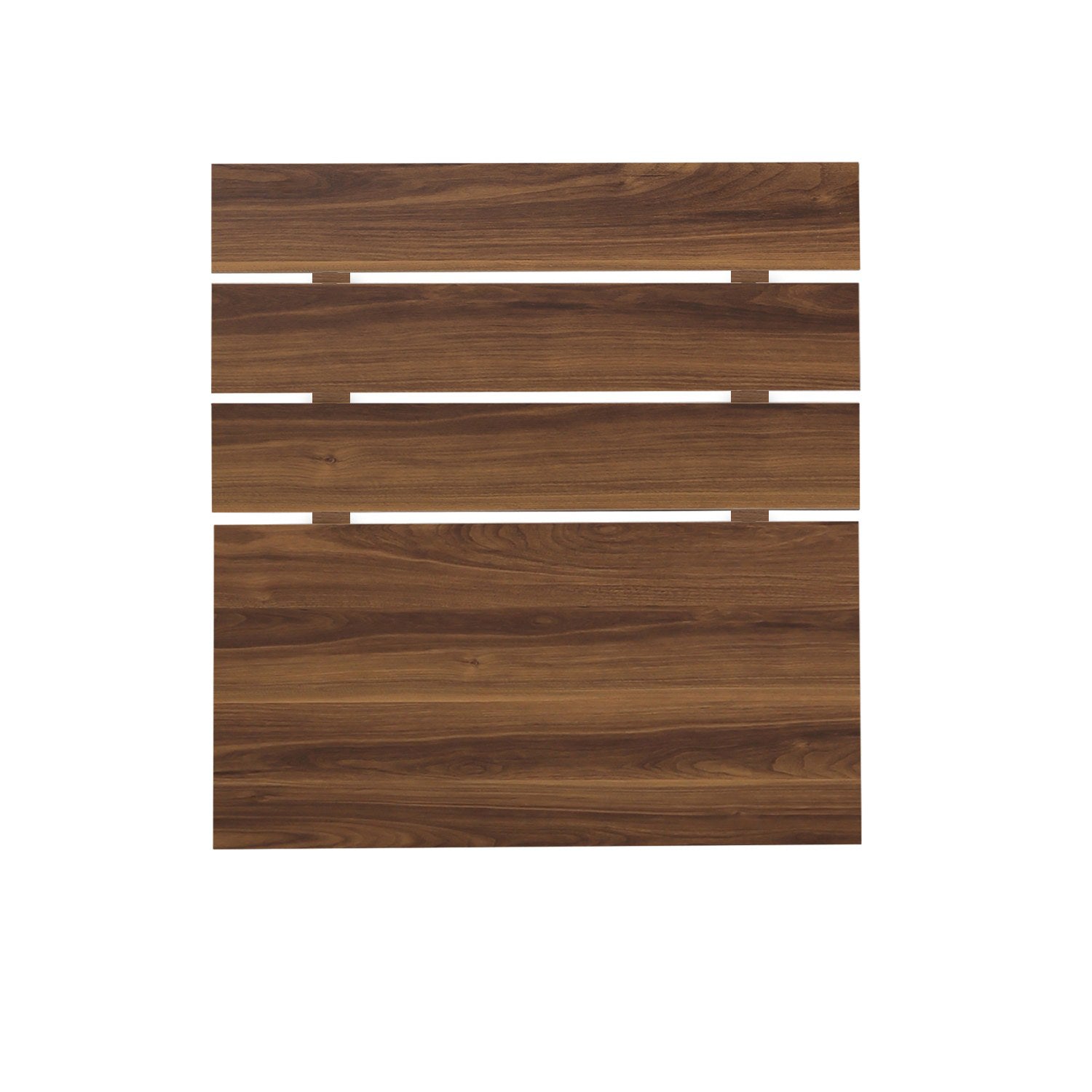 Cabeceira de cama – 120 cm x 100 cm x 3 cm – Nogueira – Painel de partículas revestido a melamina