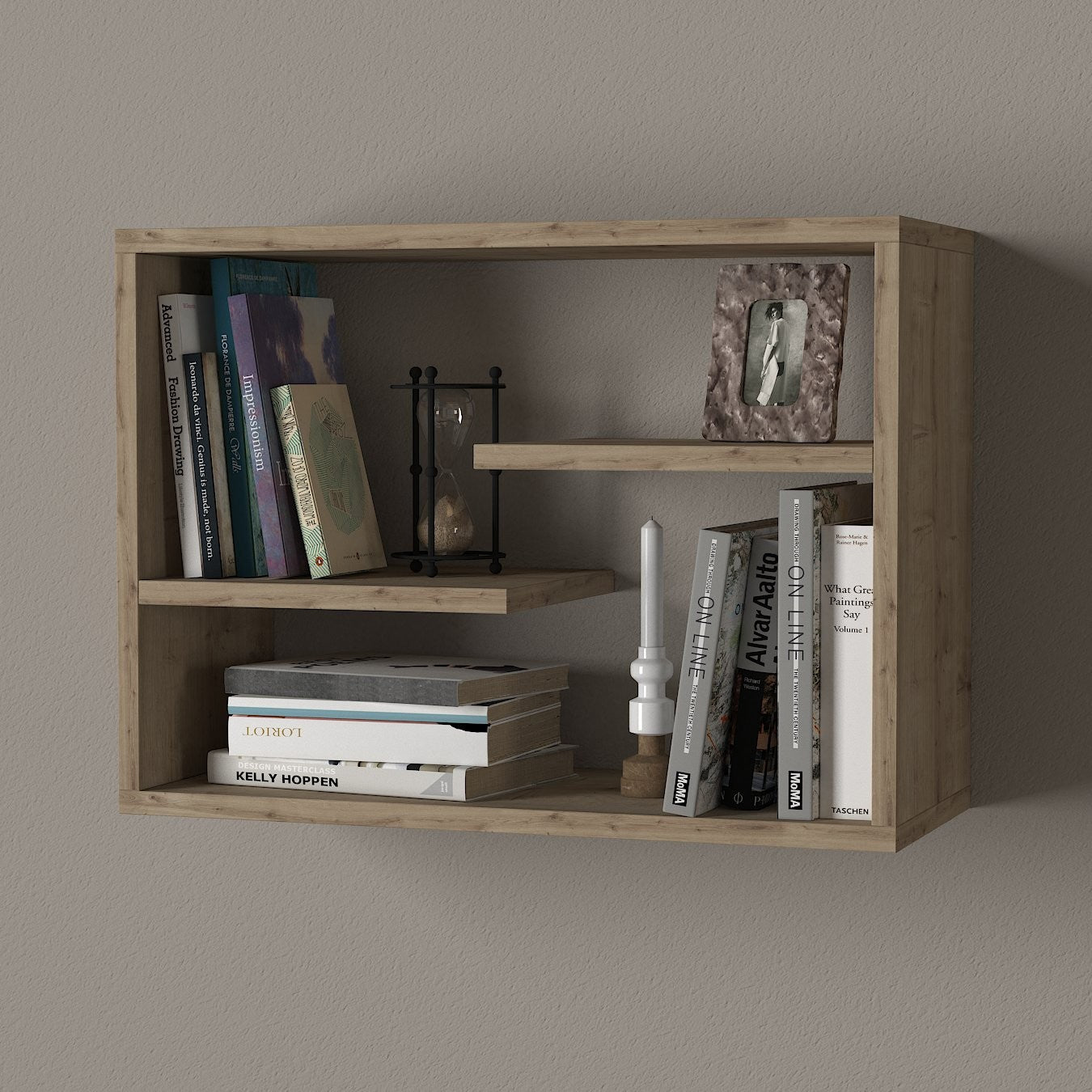 Prateleira de Parede – 60 cm x 44 cm x 19,5 cm – Safira – MDF