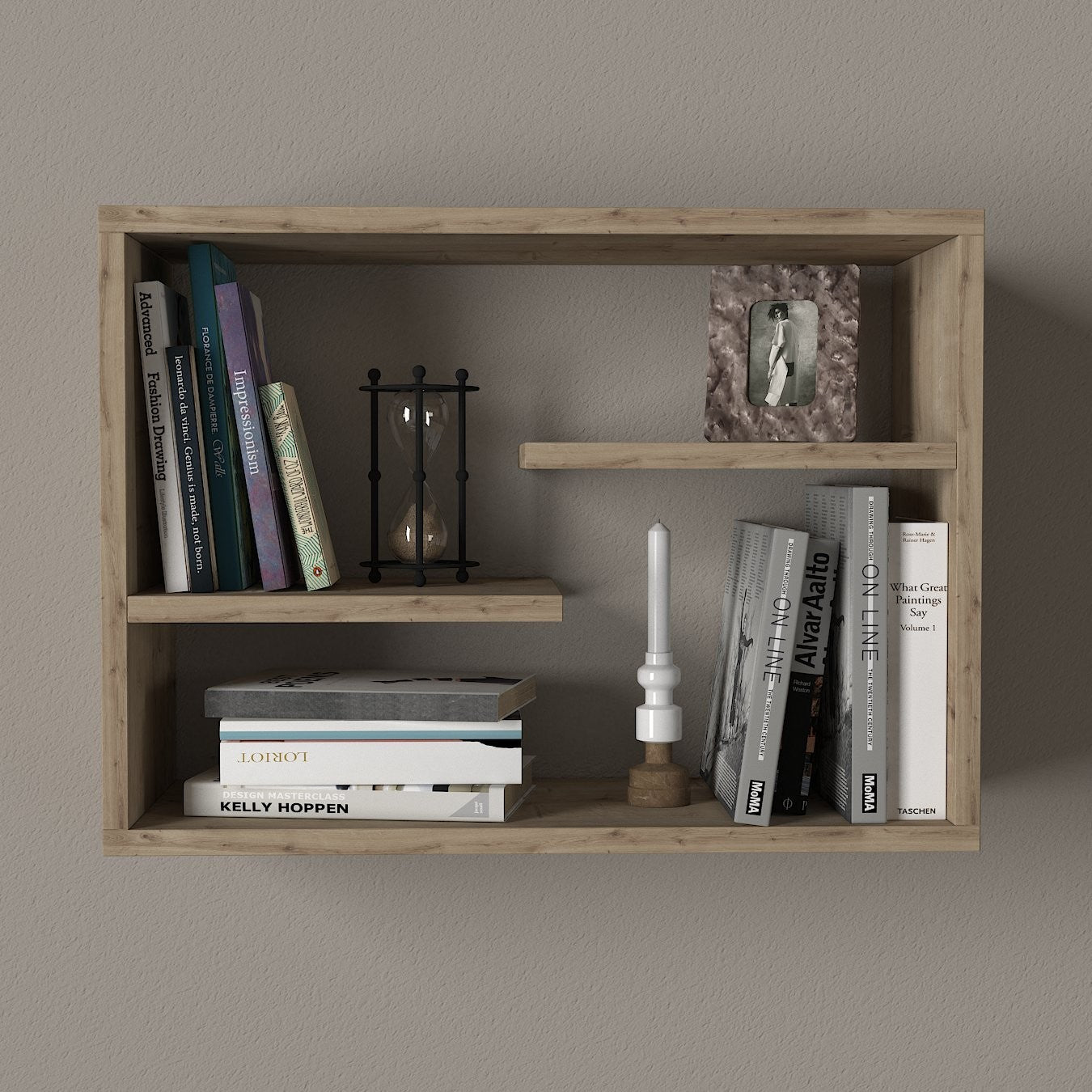 Prateleira de Parede – 60 cm x 44 cm x 19,5 cm – Safira – MDF