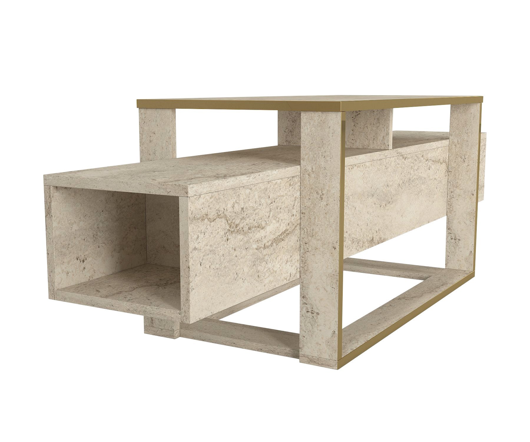 Móvel de TV – 160cm x 49.8cm x 46.1cm – Travertino – MDF