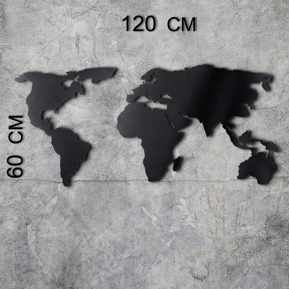 Acessório de parede decorativo – 60 x 120 cm – preto – metal