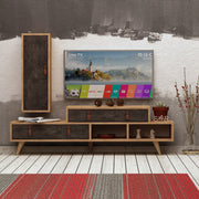 Móvel de TV – 140cm x 50cm x 40cm – Cinza Escuro