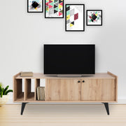 Móvel de TV – 150 cm x 40 cm x 62 cm – Carvalho – Painel de partículas com melamina