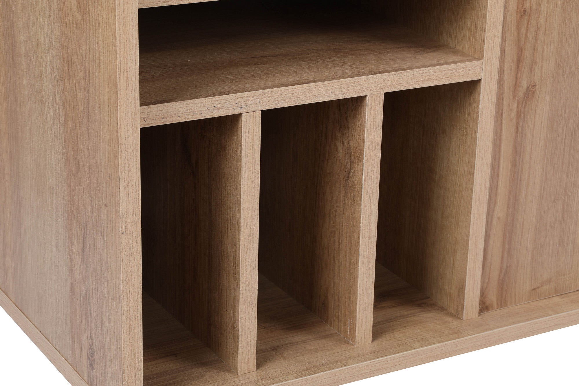 Móvel de TV – 150 cm x 40 cm x 62 cm – Carvalho e Preto – Painel de partículas